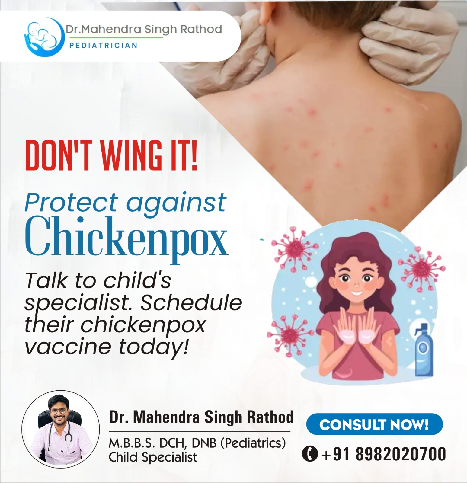 Best Child Doctor for ChickenPox Treatment in Indore 